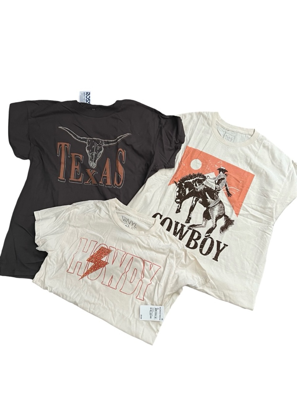🌵 S Western / Cowboy Graphic Tee Bundle - 3 Pack
